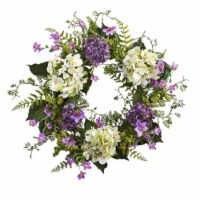 24 in. Hydrangea Berry Wreath