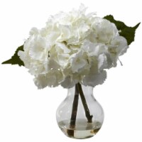 Blooming Hydrangea with Vase Arrangement
