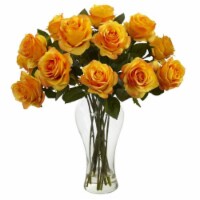 Blooming Roses with Vase