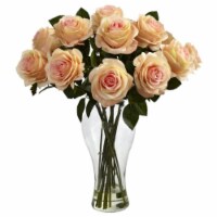 Blooming Roses with Vase