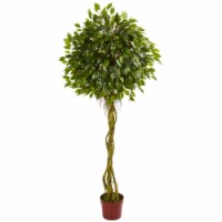 6 ft. Ficus Artificial Topiary Tree UV Resistant