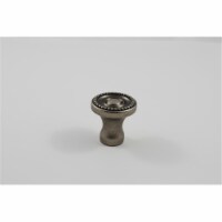 Beaded Mushroom Cabinet Knob, Aged Pewter