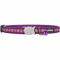 Cat Collar Design Daisy Chain Purple