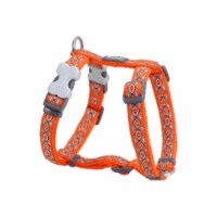 Dog Harness Design Snake Eyes Orange, Large