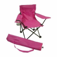 Folding Camp Chair with Matching Bag- Pink