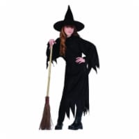 Witch Costume With Hat - Size Child Large 12-14