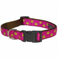 Dot Dog Collar, Fuchsia & Lime - Medium