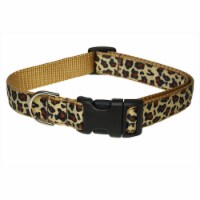 Leopard Dog Collar, Natural - Small