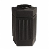 Canmeleon Collection 30 Gallon Pentagon Receptacle in Black