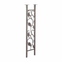 Floral Mailbox Post, Swedish Silver