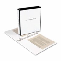 View Binder- w- 2 Inside Pockets- 3in. Capacity- Black