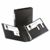 Consumer Products Slant Ring Binder W-Label Holder- 3in.Cap- 11in.x8-.50in.- Black