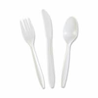 Knife- Plastic- Medium-weight- 1000-CT- White