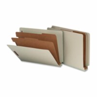 Classification Folder- w- 2 Dividers- Letter- Gray