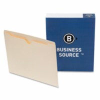 File Pocket- Straight Cut Tab- .50in. Tab- Letter- Manila