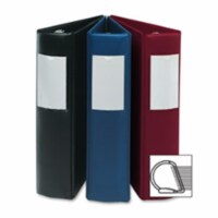 D-Ring Binder&#44; with Label Holder&#44; Hvy-Dty&#44; 2 in.&#44; Red