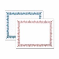 Blank Certificates&#44; 11 in. x 8.5 in.&#44; 25-PK&#44; Gld Seal-Classic Red