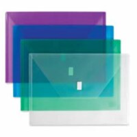 Hook & Loop Closure Poly Envelopes&#44; Blue