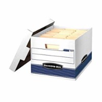 Medium Duty Legal Storage Box - White&#44; Pack of 12
