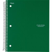 8.5 x 11.5 in. Wirebound College Ruled Notebook - 5 Subject&#44; Green
