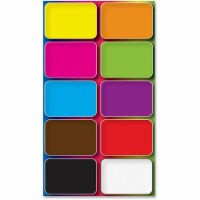 2 x 1.50 in. Colors Design Mini Whiteboard Erasers Dryers - Multicolor