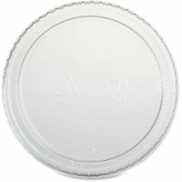 3.25 oz Portion Cup Lid - Transparent & Clear