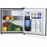 1.6 cu ft. Compact Refrigerator, Wire Shelf & Dial Control & Manual Defrost - Black