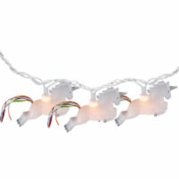 Dennis East 10 Count Unicorn Summer Novelty String Lights, 6 ft White Wire