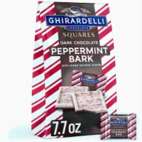 Ghirardelli®  Dark Chocolate Peppermint Bark Squares Holiday Candy Bag