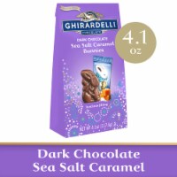Ghiradelli® Dark Chocolate Sea Salt Caramel Bunnies Easter Candy Perspective: Main