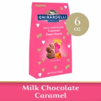Ghirardelli® Milk Chocolate Caramel Duet Hearts Valentine Candy Perspective: Main