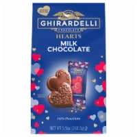 Ghiradelli® Milk Chocolate Duet Hearts Valentine's Candy Perspective: Main
