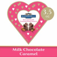 Ghirardelli® Milk Chocolate Caramel Duet Hearts Valentine Candy Perspective: Main
