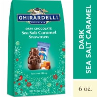 Ghirardelli® Holiday Dark Chocolate Sea Salt Caramel Snowmen Perspective: Main