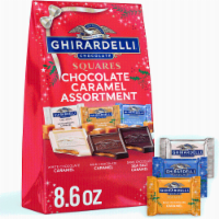 Ghirardelli®  Assorted Chocolate Caramel Squares Holiday Candy Bag