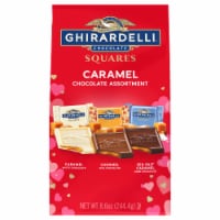 Ghirardelli® Assorted Chocolate Caramel Squares Valentine Candy Perspective: Main