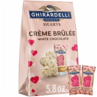 Ghirardelli® White Chocolate Creme Brulee Duet Hearts Valentine Candy Bag Perspective: Main