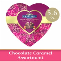 Ghirardelli® Premium Chocolate Assortment Caramel Duet Hearts Valentine Candy Perspective: Main