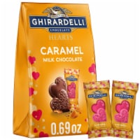 Ghirardelli® Milk Chocolate Caramel Duet Hearts Valentine's Candy Bag Perspective: Main