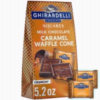 Ghirardelli® Milk Chocolate Caramel Waffle Cone Squares Bag Perspective: Main