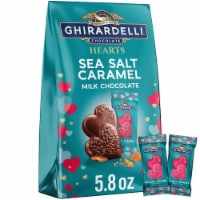 Ghirardelli® Sea Salt Caramel Milk Chocolate Hearts Valentine's Candy Bag Perspective: Main