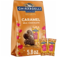 Ghirardelli® Caramel Milk Chocolate Hearts Valentine's Candy Bag Perspective: Main