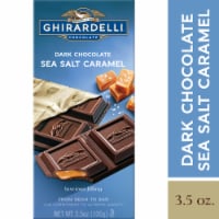 Ghirardelli Dark Chocolate Bar with Sea Salt Caramel Filling Perspective: Main