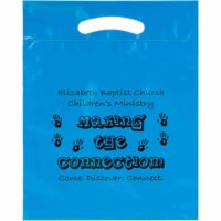 AAB 12DC1519 Plastic Bag with Die Cut Fold-Over Reinforced Handle with 3 in. Gusset - Pack of