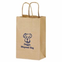 AAB 1N538 Natural Kraft Paper Shopping Bag - Pack of 250