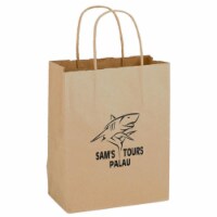 AAB 1N8410 8 in. x 10.25 in. Natural Kraft Paper Shopping Bag - Pack of 250