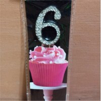 De Yi Enterprise 33016-6 Cupcake Monogram Toppers - 6