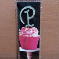 De Yi Enterprise 33016-P Cupcake Monogram Toppers - P