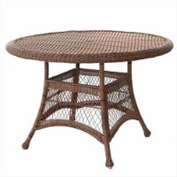 Jeco W00205D-C Honey Wicker 44 In. Round Dining Table