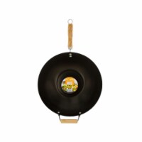 Bulk Buys OF018-2 Wok With Easy To Clean Coated Surface -Pack of 2